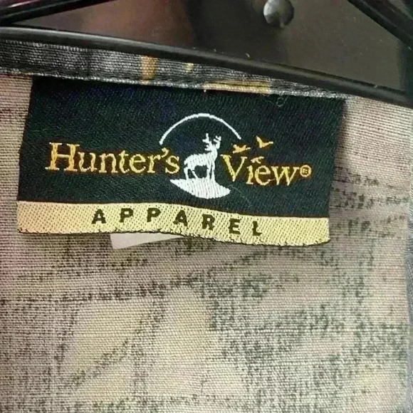 Men's Hunter's View Apparel Button Down Long Sleeve Shirt camo Jacket Medium - Picture 2 of 5